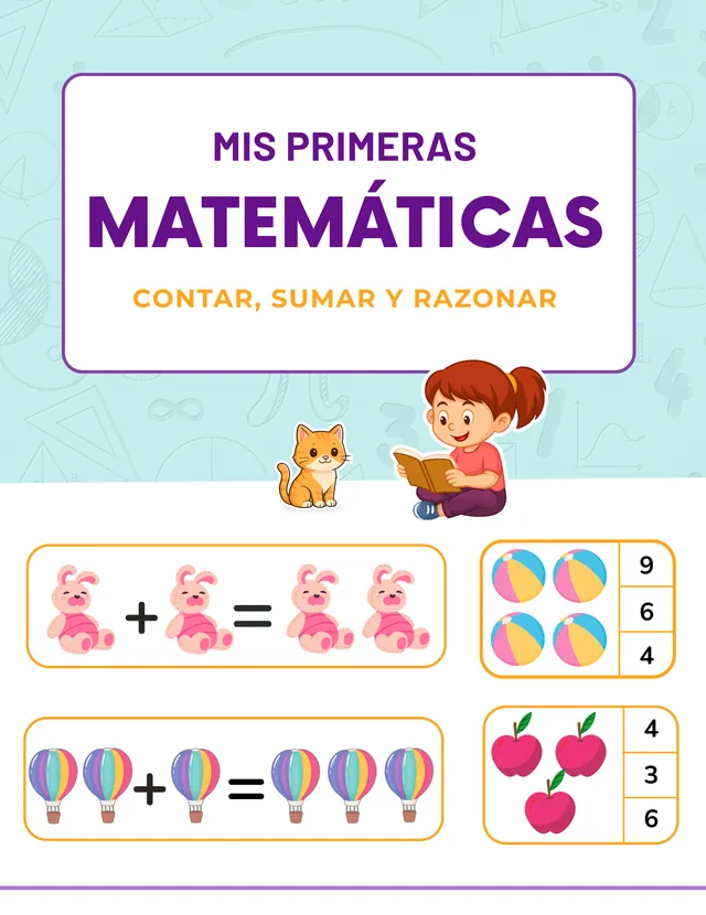 Portada de Mis primeras matemáticas para niños de 4 a 6 años